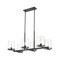 Z-Lite Callista 6 Light Chandelier, Matte Black & Clear 3032-6L-MB - alternate 1